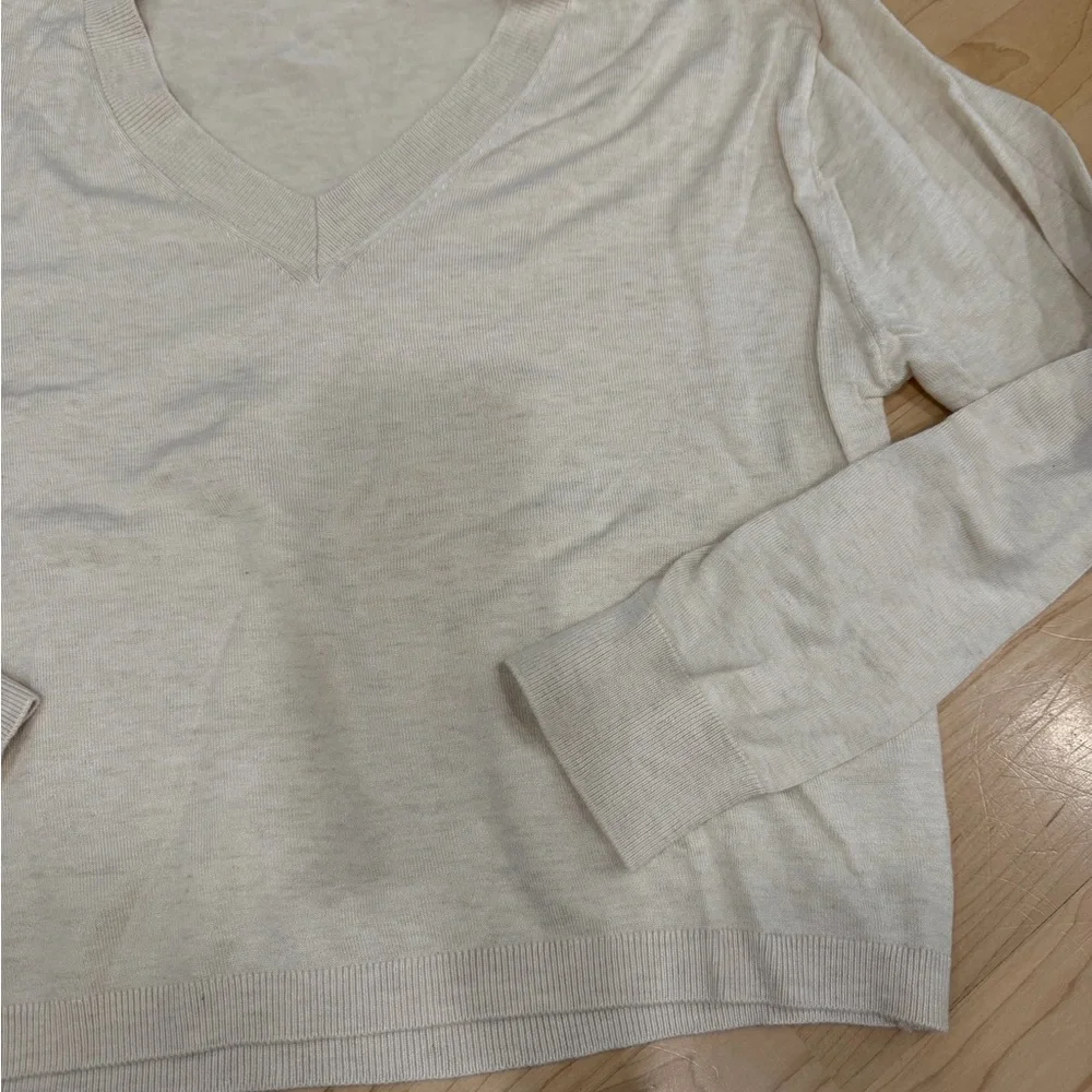 H&M Divided Cream Knit Top